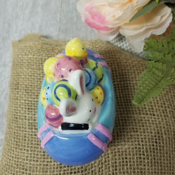 Hallmark Ceramic Easter Egg Car Trinket Box - Picture 4 of 10